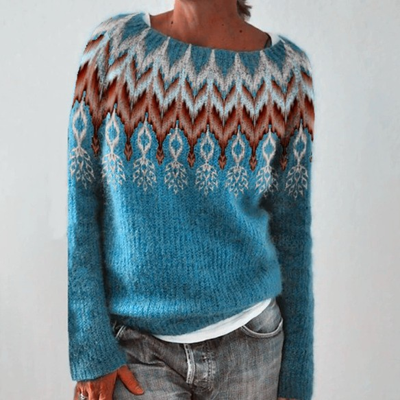 Eva - Vintage-Inspired Scandinavian Knit Sweater